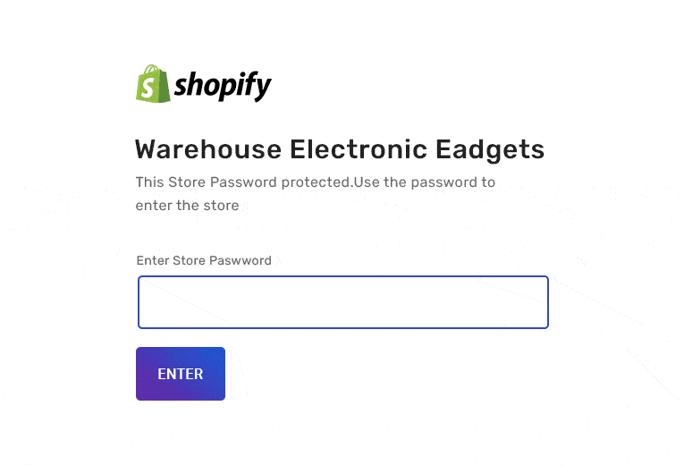 Password: 1