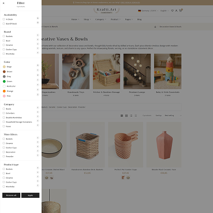 Shop-page